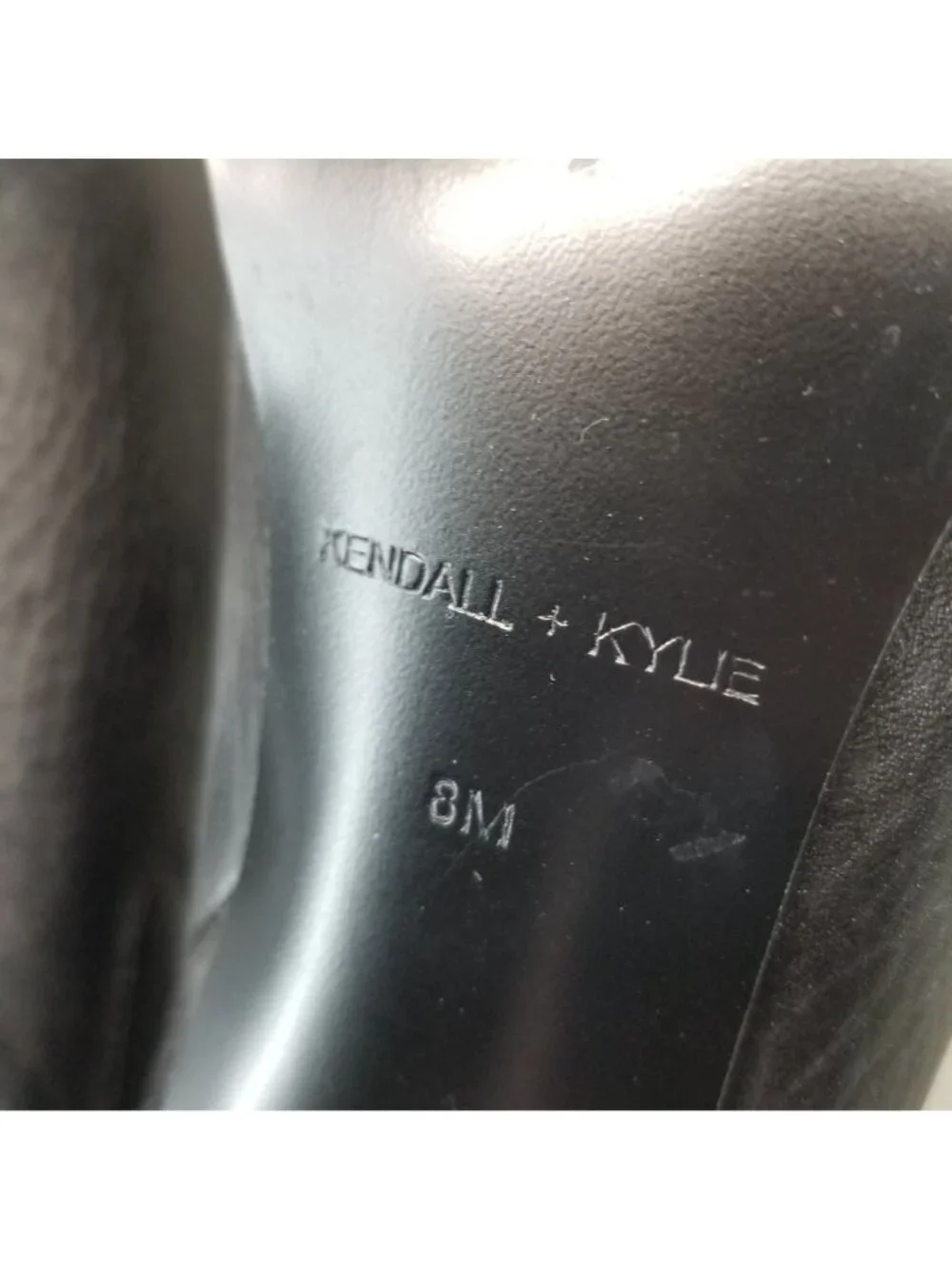 Kendall + Kylie Shoes Womens Size 8 Black Leather Pointed Toe Ankle Boots *Read*